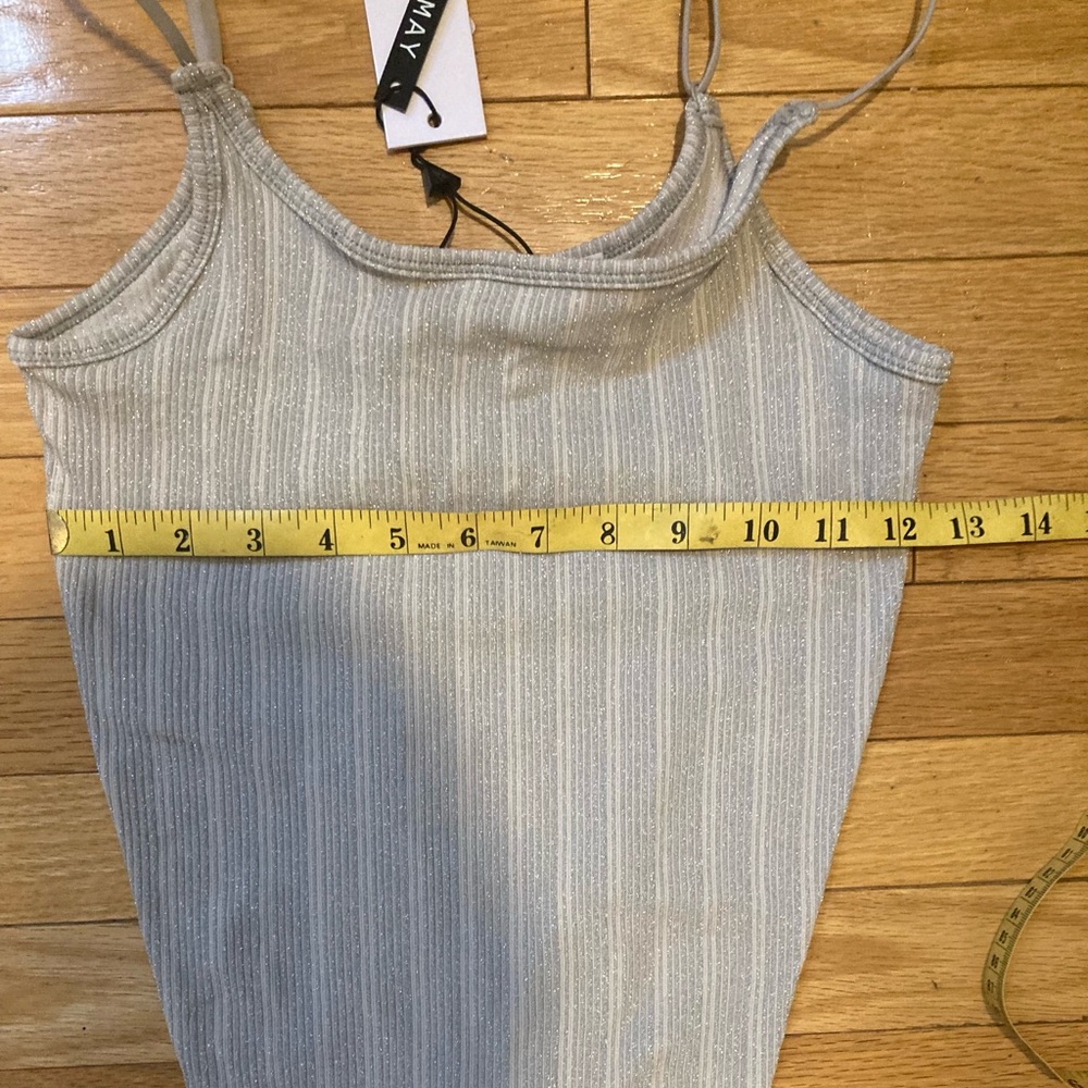 ❗️5 for $35❗️Noisy May silver Bodysuit - Picture 3 of 5